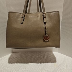 Michael Kors Tan Leather Tote Bag